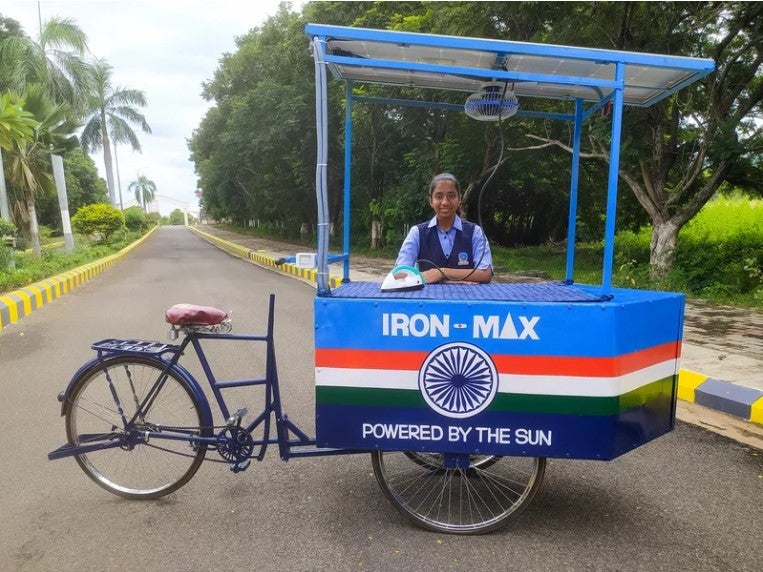 A 15-year-old girl invented a solar ironing cart that's winning global ...