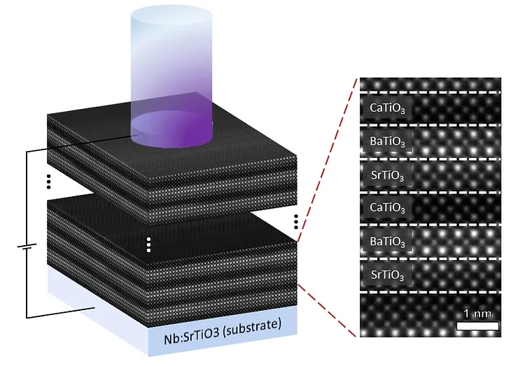 For their new approach, the researchers combined three crystal materials.