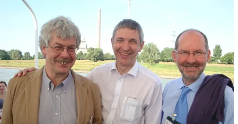 Leaders of the CAPP trial (L-R) Profs Tim Bishop, Sir John Burn and John Mathers. 