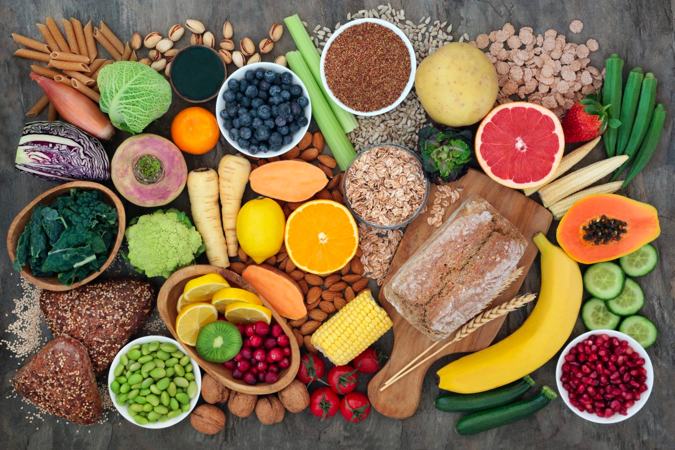 A trial in people at high risk of hereditary cancers has shown a major preventive effect from resistant starch, which is found in foods such as oats, breakfast cereal, cooked and cooled pasta or rice, peas, beans, and slightly green bananas.