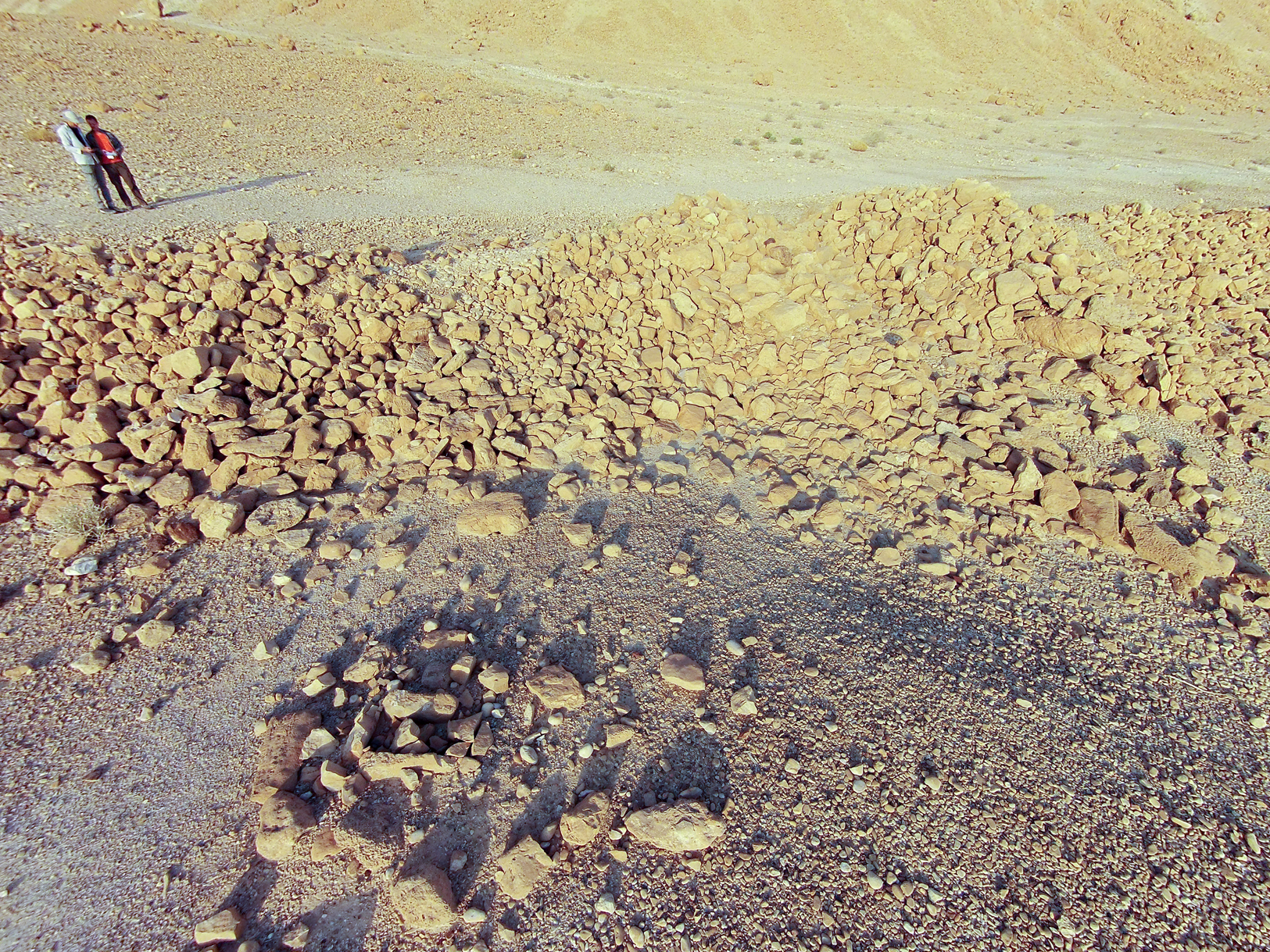 An installation (hearth?) near the eastern gate (view to the west).