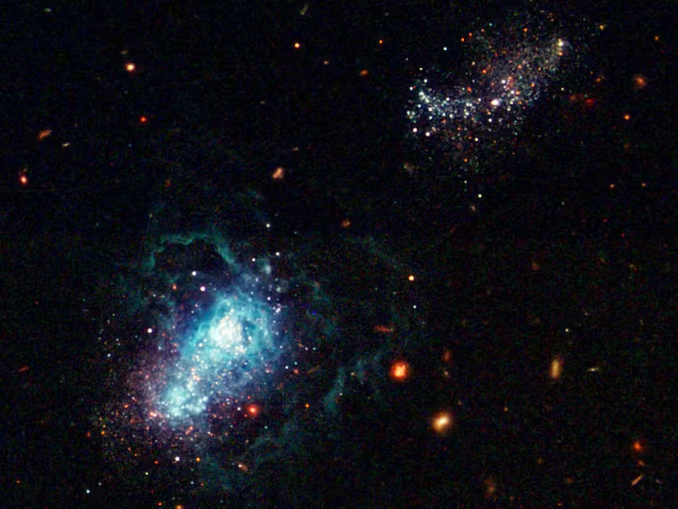 A galaxy estimated to be as young as 500 million years old, making it one of the youngest galaxies seen. 