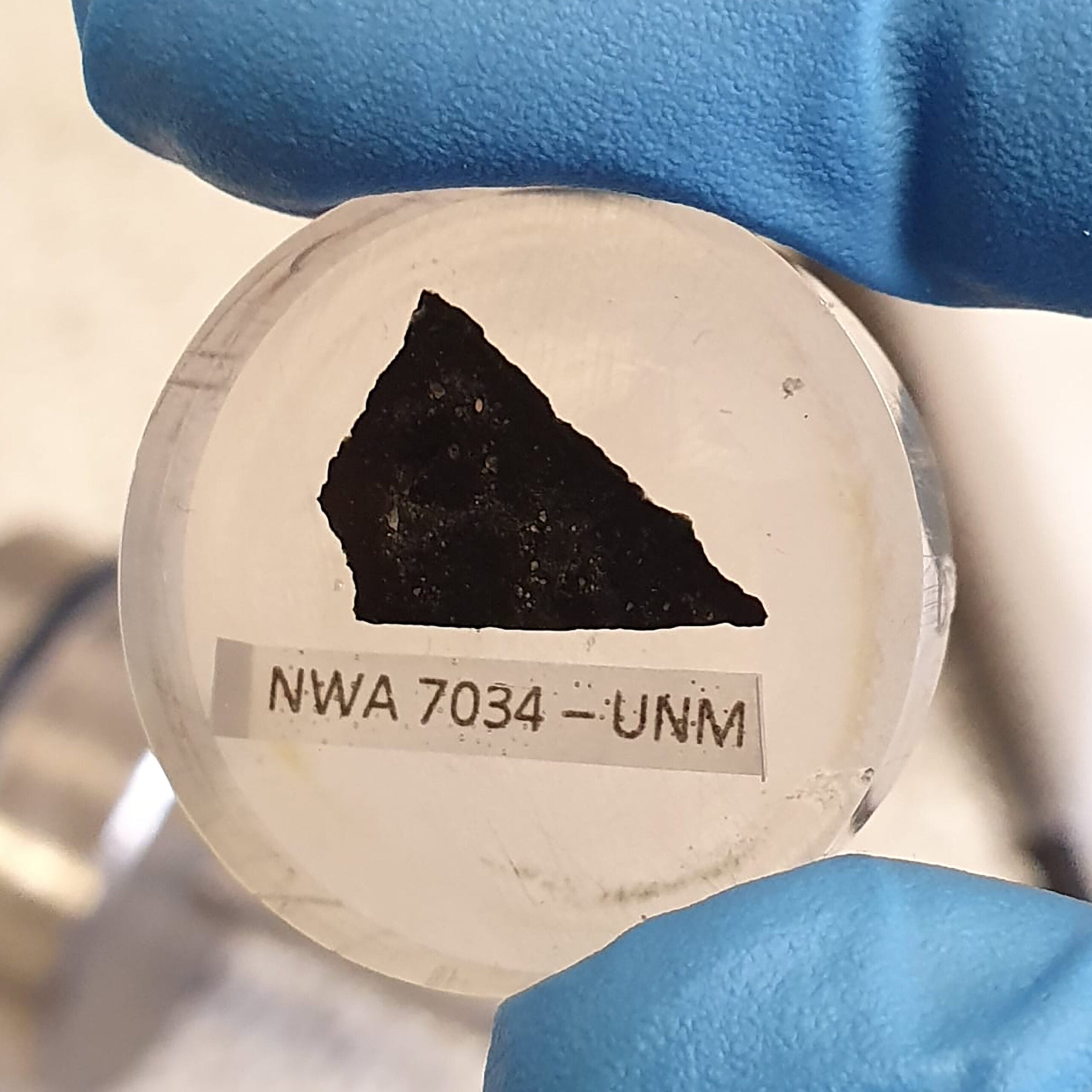 A sample of the Martian meteorite known as Black Beauty.