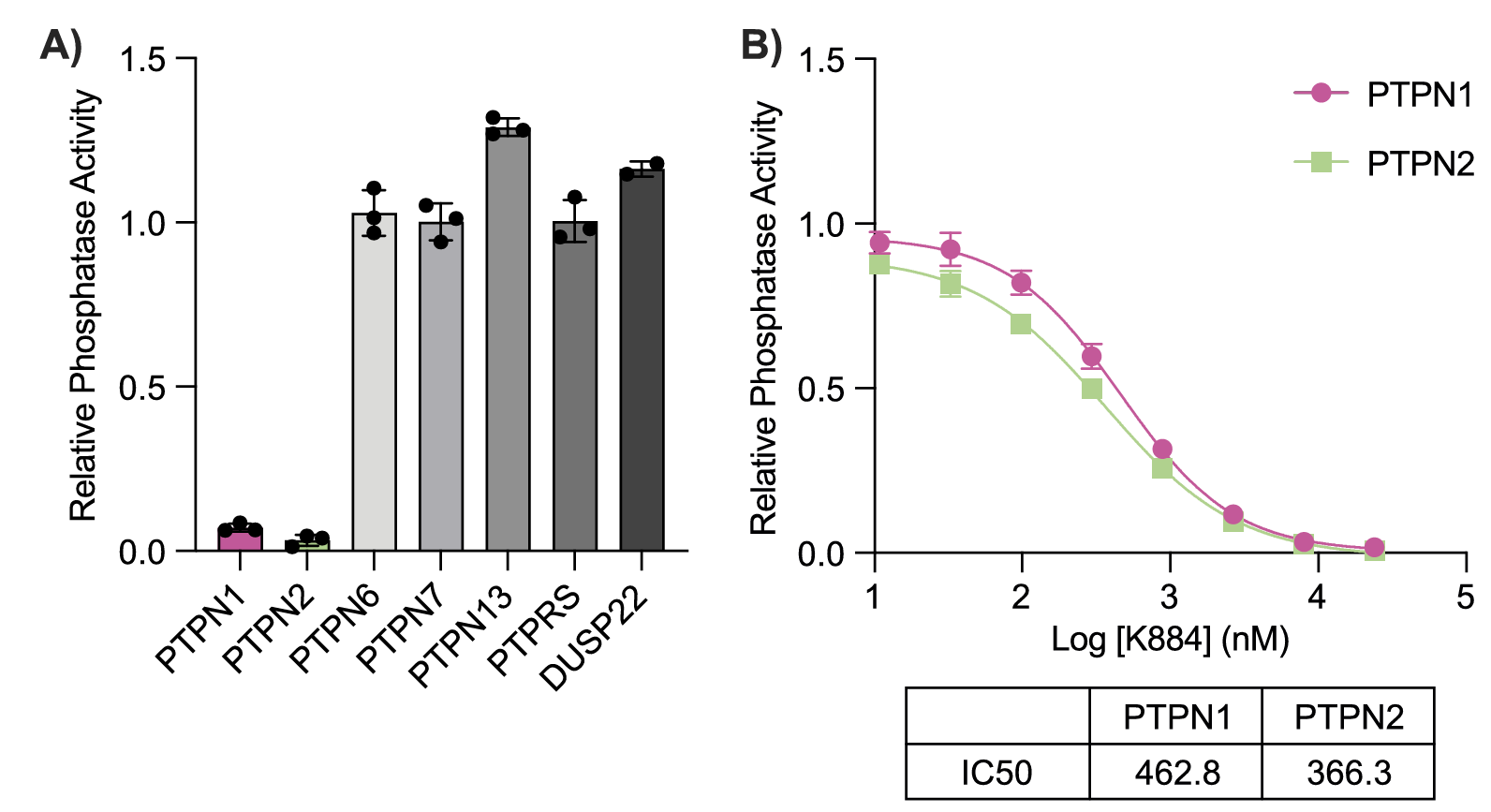 Duchenne muscular dystrophy (DMD) muscle stem cells (MuSCs) exhibit increased STAT3 phosphorylation upon treatment with the PTPN1/2 inhibitor K884.