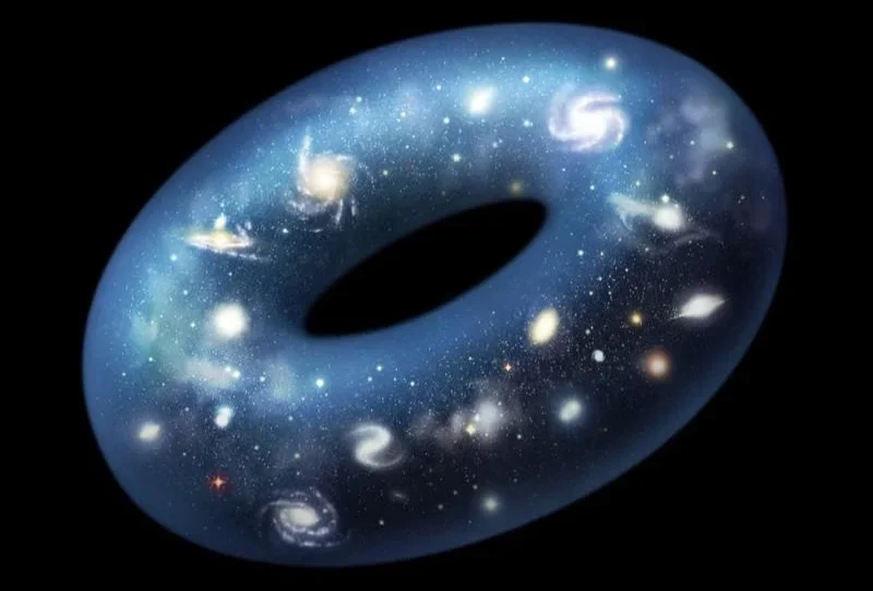 Some scientists think it’s possible the universe might eventually wrap back around on itself.